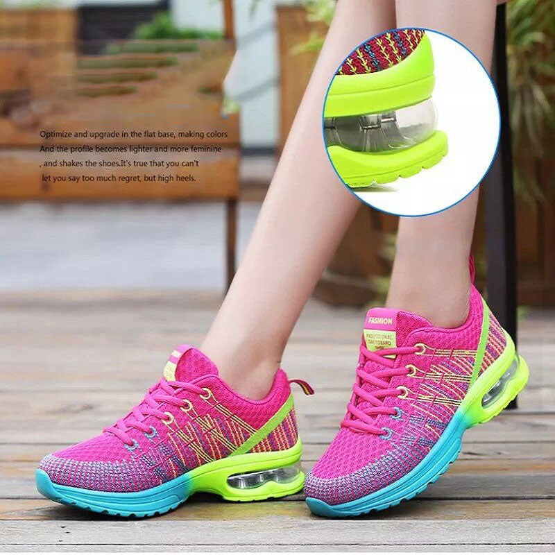 Causal Color Matching Sport Shoes with Mesh Surface