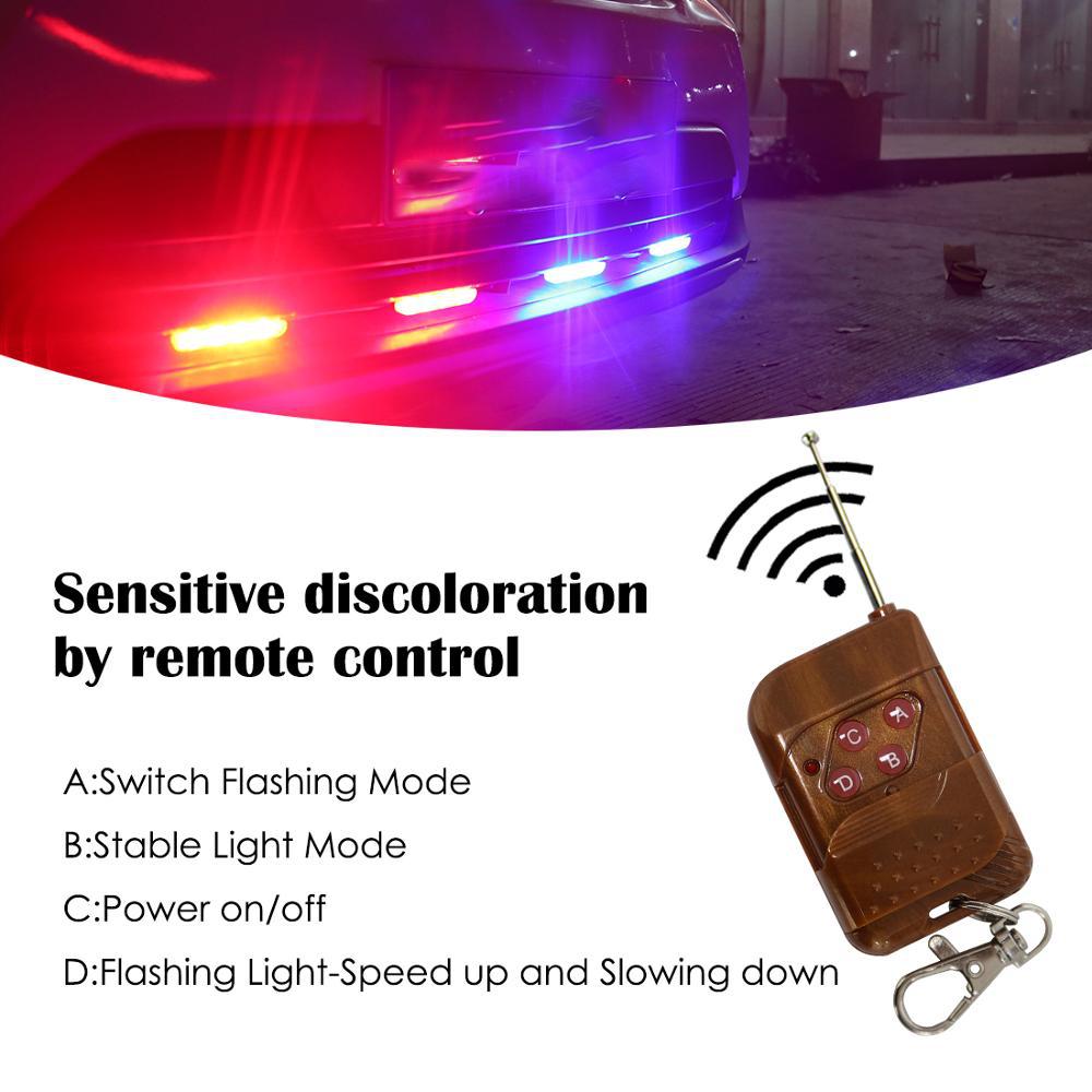 Car Mounted LED Wireless Remote Emergency Warning Light