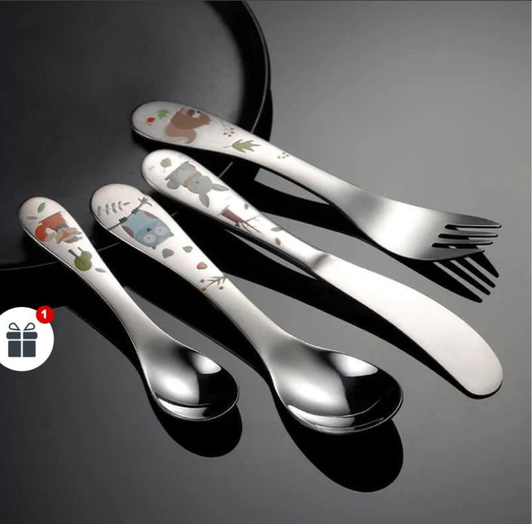 Children's Cutlery introduction Food - Baby Styles Cutlery Cartoon